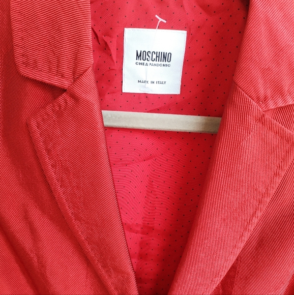 Moschino Cheap & Chic Red Bow Blazer Size 6 - Picture 4 of 10